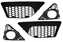 RS4 Style Front Bumper w/Fog Lamp & Chrome Grille w/ PDC For 2013-2016 Audi B8.5 A4