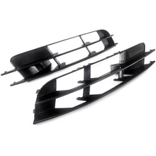 Pair Black Front Fog Light Grill Cover For Audi Q7 Non-Sline 2007-2009