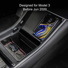 Center Wireless Charger Dual Phone Qi Charging Pad for Tesla Model 3 2017-2020