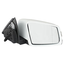 White Right Passenger Side Heated Mirror Power Fold for Mercedes W204 2011-2014 W/O Bland Spot
