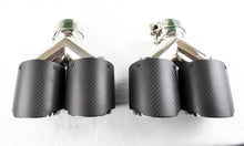 Dual 4" Quad Carbon Fiber Exhaust Tips for Audi S5 2008-2016
