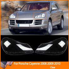 1 Pair Headlight Lens Cover Replacements For Porsche Cayenne 2008-2010 Head Lamp Shells