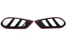 Gloss Black Fog Light Air Duct Vent Covers For 2015-2018 Mercedes Benz W205 C300 C43 AMG