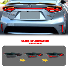 LED Tail Lights & Center Lamp for Toyota Corolla 2020-2024 E210 Black Rear Lamps
