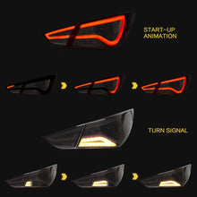 Smoked Full LED Tail Lights For Hyundai Sonata 2011-2014 w/ Sequential Indicators