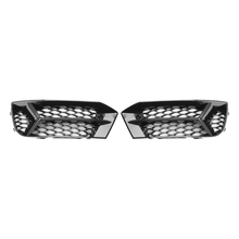 Gloss Black Fog Light Grilles Cover Pair For 2017–2020 Audi A3 8V Sedan (Non-S-Line)