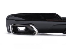Gloss Black Rear Diffuser w/ Square Exhaust Tips Fit BMW F10 528i 535i 550i M-Sport 2011-2016