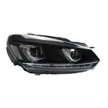 Pair LED Headlights Demon Head Lamps Sequential for VW Volkswagen Golf6 MK6 TDI TSI GTD LPG 2010-2013