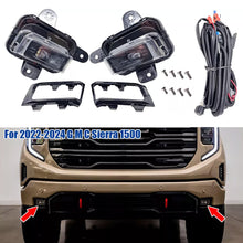 Front LED Fog Lights w/ Covers & Harness – Fits 2022 2023 2024 GMC Sierra 150