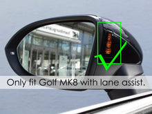 Carbon Fiber Mirror Cover Caps for VW Golf MK8 2022-2025 GTE GTI GTD Golf R w/ Assist Light