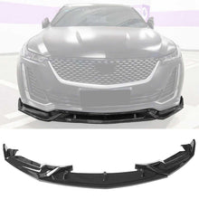 Fits 2020-2024 Cadillac CT5 3PCS Gloss Black PP Front Bumper Lip Spoiler Splitter (NOT FIT CT5-V)