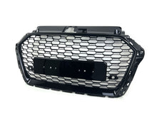 RS3 Style Front Grille for Audi A3/S3 8V 2017-2020 – Gloss Black Honeycomb