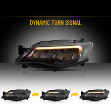 LED Headlights for Subaru WRX STI 2008-2014 with Animated DRL