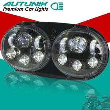 5.75" Dual LED Headlight Projector Fits For Harley Touring Road Glide 1998-2013