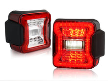 L+R Clear Lens LED Tail Lights Rear Brake Turn Signal Lamp for Jeep Wrangler JL 2018-2023 2024
