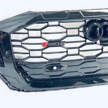Honeycomb Black Front Grill For Audi Q8 SQ8 2019-2024 w/o ACC