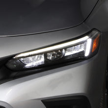 All Black Full LED Headlights For 2022-2025 Honda Civic Hatchback Sedan w/DRL Headlamps