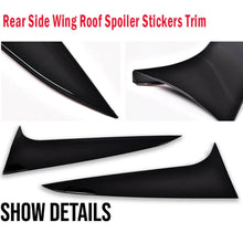 Gloss Black Rear Side Window Spoile For BMW X4 G02 2019-2021