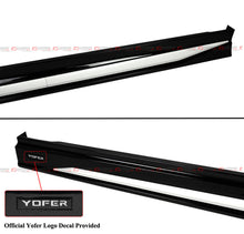 For 2023-2025 Honda Accord Yofer Side Skirt Extension Black + Pearl White Trim
