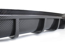 Carbon Look Difffuser + Black Exhaust Tips For AUDI A7 C8 S-line 2019-2024 di154