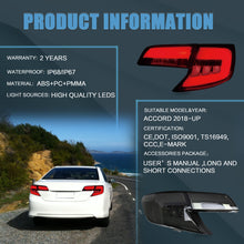 Smoked LED Tail Lights For Toyota Camry 2012-2014 Rear Lamps Assembly