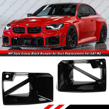 For 2023-2025 BMW G87 M2 MP Style Gloss Black Front Bumper Air Duct Vent Replacement