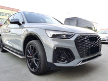 Honeycomb Front Grill + Fog Ligth Cover for Audi Q5 B9 SQ5 2021-2024