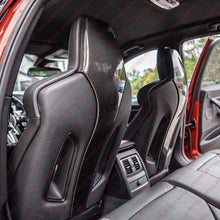 4pcs Front & Rear Front & Rear Seat Back Covers For 2015-2020 BMW F80 M3 F82 M4 Prepreg Carbon Fiber Seat Back Trims