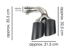 For 2019-2024 Porsche Cayenne Base 9Y0 Carbon Fiber Exhaust Tips Muffler Tail Pipe Replacement