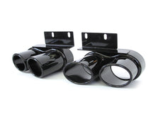 Gloss Black LED Rear Diffuser + Exhaust Tips For AUDI A5 B9 F5 2020-2022 2023 di184