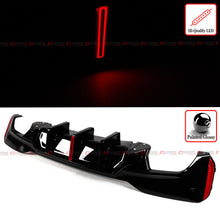 For 2017-2023 BMW G30 530i 540i Big Fin M5 Style Gloss Black LED Rear Bumper Diffuser Kit