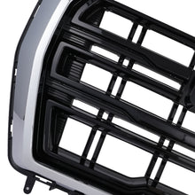 Chrome Black Front Upper Grill For 2021 2022 2023 GMC Yukon XL