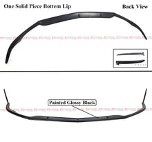 Gloss Black For 2015-2021 Mercedes W205 C63 AMG Front Bumper Lip Splitters