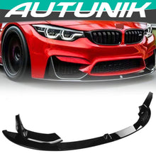 Gloss Black Front Bumper Lip Splitter Fits For BMW F80 M3 F82 F83 M4 2015-2020