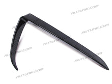 Carbon Fiber ABS Front Fog Light Trim Cover Eyebrow Covers Fit Tesla Model Y 2020 2021 2022 te12