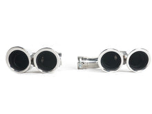 Chrome Exhaust Tips Sporty for Porsch Cayenne E-Hybrid 9Y0 9Y3 2019-2024