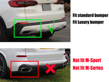 Black Steel Exhaust Tips Replacement for 2019-2025 BMW X5 G05 X6 G06 X7 G07
