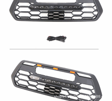 Front Grille With LED Light Black Bumper Grill for Toyota Tacoma 2016-2022