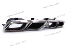 Black Diffuser Chrome Exhaust Tips for Mercedes W205 C205 C300 C43 Coupe 2015-2021 di132