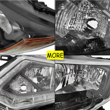 Halogen Headlights w/LED For Nissan Rogue 2014-2016