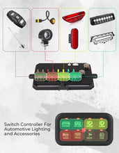 8 Gang Switch Panel LED Light Bar Electronic Relay System for UTV Boat