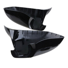 Gloss Black Door Rearview Mirror Cover Caps For BMW F10 F11 5 Series 2011-2013