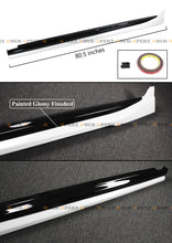 For 2018-2024 Toyota 8th Gen Camry Yofer Pearl White Black 2 Tone Side Skirt Extension