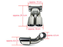Chrome Exhaust Muffler Tips For Porsche 981 Cayman Boxster 2013-2016 et186