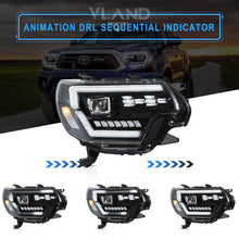 FULL LED Headlights W/Startup Aniamtion For 2012-2015 Toyota Tacoma 2nd Gen