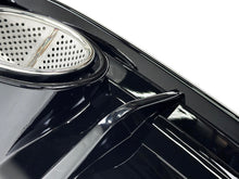 RS6 Style Gloss Black Rear Diffuser + Silver Exhaust Tips for Audi A6 C7.5 S-Line 2016–2018