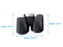 Pair For 2020+ Land Rover Defender 90 110 3.0L 2.0L Exhaust Pipes Muffler Tips Gloss Black