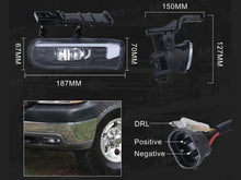 Pair Clear LED Projector Fog Lights for Chevy Silverado Tahoe Suburban 1999–2002