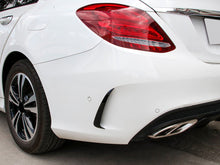 Glossy Black Rear Canards Side Air Vent Trims For Mercedes W205 Sedan C300 C43C63 AMG 2015-2020 pz19