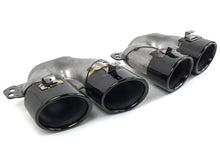 Gloss Black C43 Style Dual Round Exhaust Tips for Mercedes C43 AMG & C300 Sedan W206 2022-2025